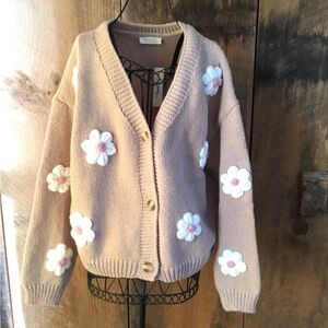 NWT Floral Cardigan